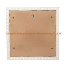 Removable Steel Access Panel With Brown Wooden Board Inlay For Residential Building