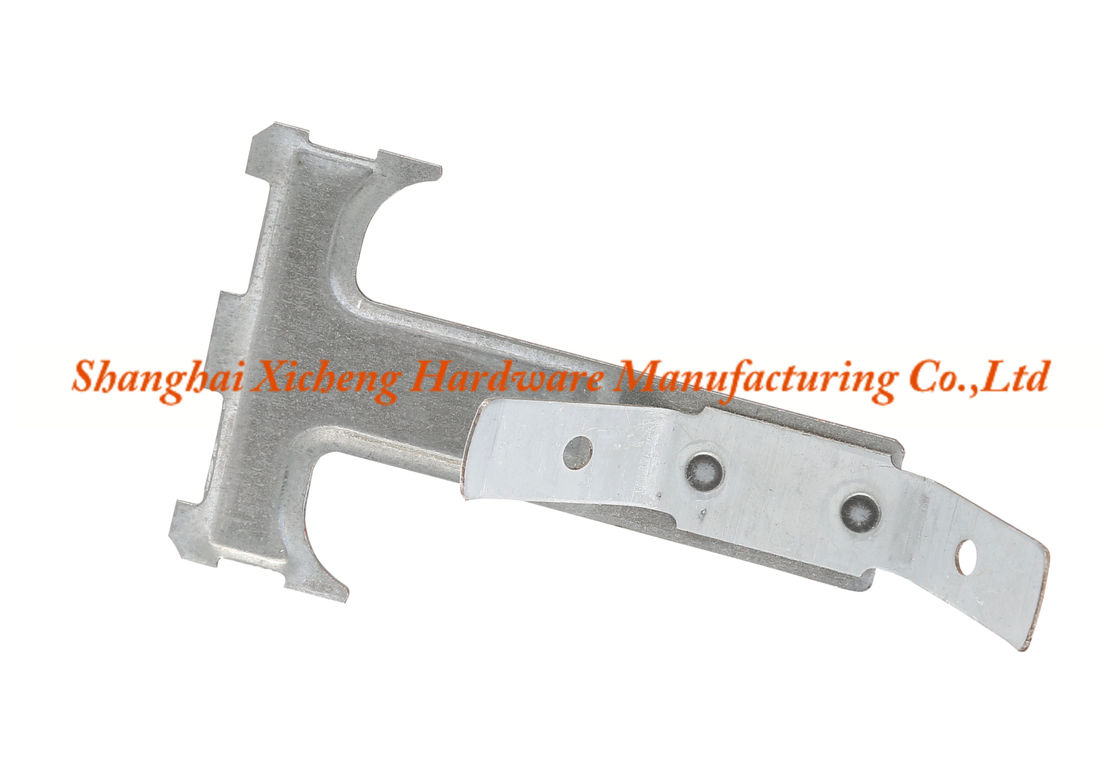 Nickel Coating Steel Channel , T Profile Attachment With Spring For Transoms