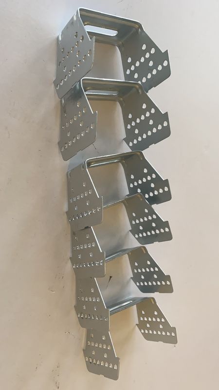 1.0mm Furniture Galvanized Steel Stamping U Metal  Clip Bracket